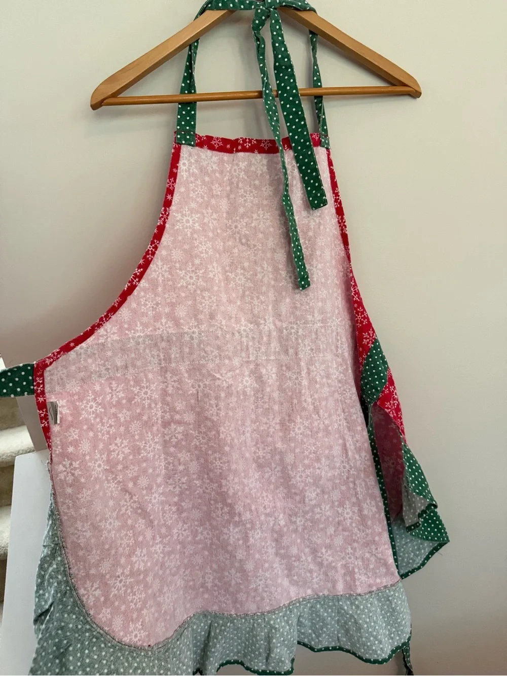 Festive Red and Green Holiday Apron